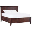  Whittier Wood McKenzie California King Bed with Storage 1333AFCAF IMAGE 1