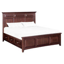  Whittier Wood McKenzie King Bed with Storage 2319AFCAF IMAGE 1