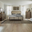  Liberty Furniture Industries Inc. Americana Farmhouse 615-BR-KSHDMC 6 pc King Upholstered Bedroom Set IMAGE 1