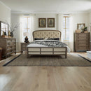  Liberty Furniture Industries Inc. Americana Farmhouse 615-BR-KSHDMCN 7 pc King Upholstered Bedroom Set IMAGE 1