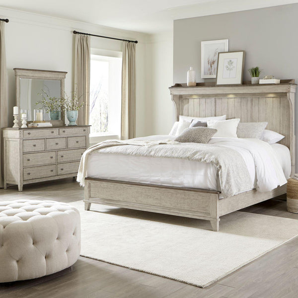  Liberty Furniture Industries Inc. Ivy Hollow 457-BR-QMTDM 5 pc Queen Mantle Bedroom Set IMAGE 1