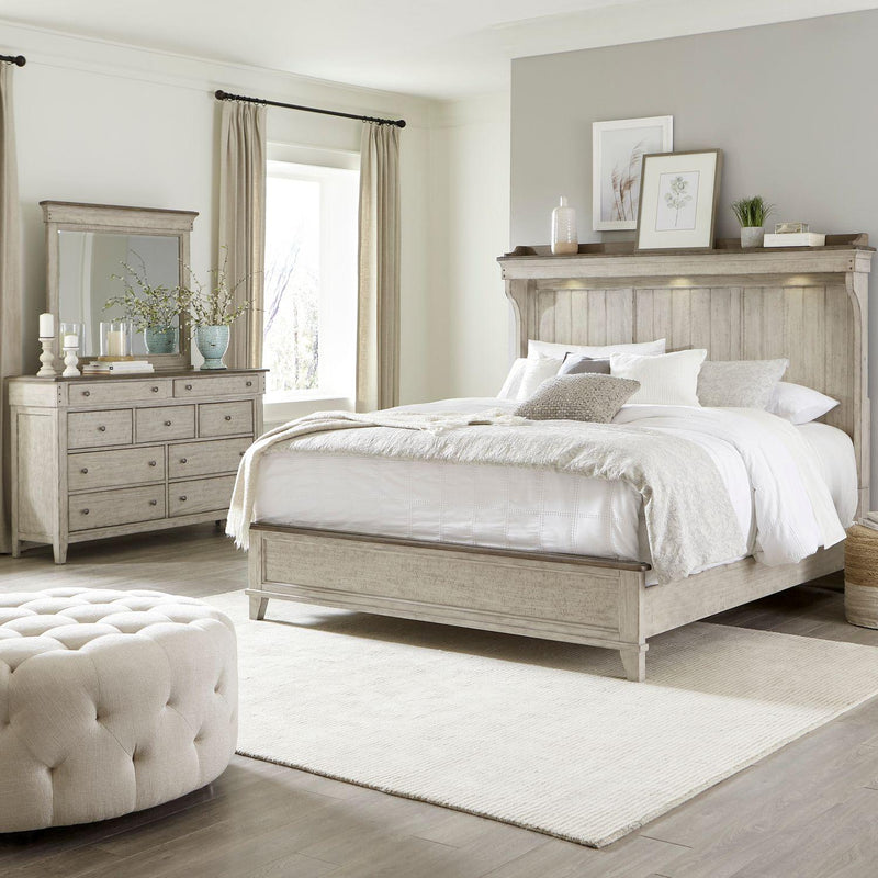  Liberty Furniture Industries Inc. Ivy Hollow 457-BR-QMTDM 5 pc Queen Mantle Bedroom Set IMAGE 1