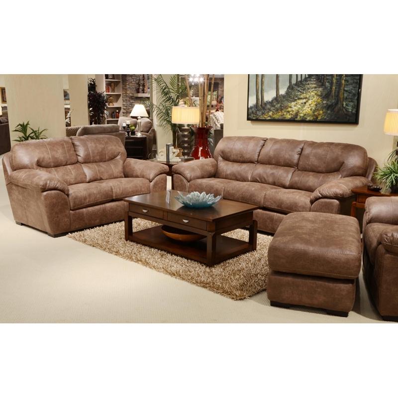 Jackson Furniture Grant Stationary Bonded Leather Loveseat 4453-02 1227-49/3027-49 IMAGE 2