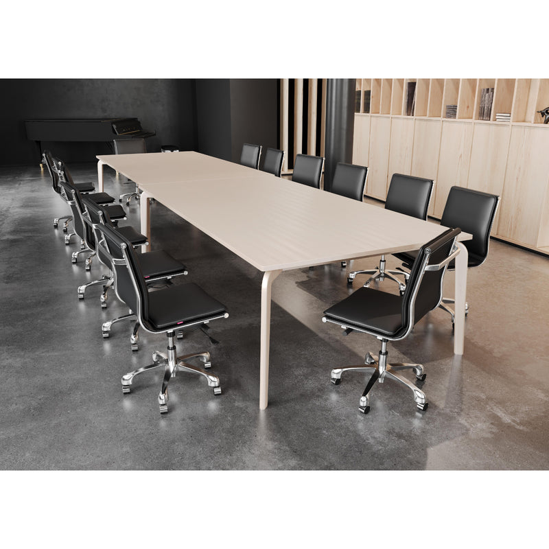  Zuo Lider Plus 215218 Armless Office Chair - Black IMAGE 8