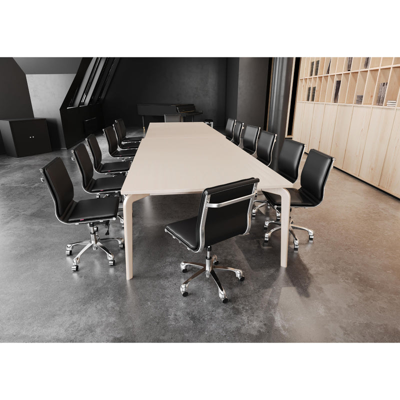  Zuo Lider Plus 215218 Armless Office Chair - Black IMAGE 9