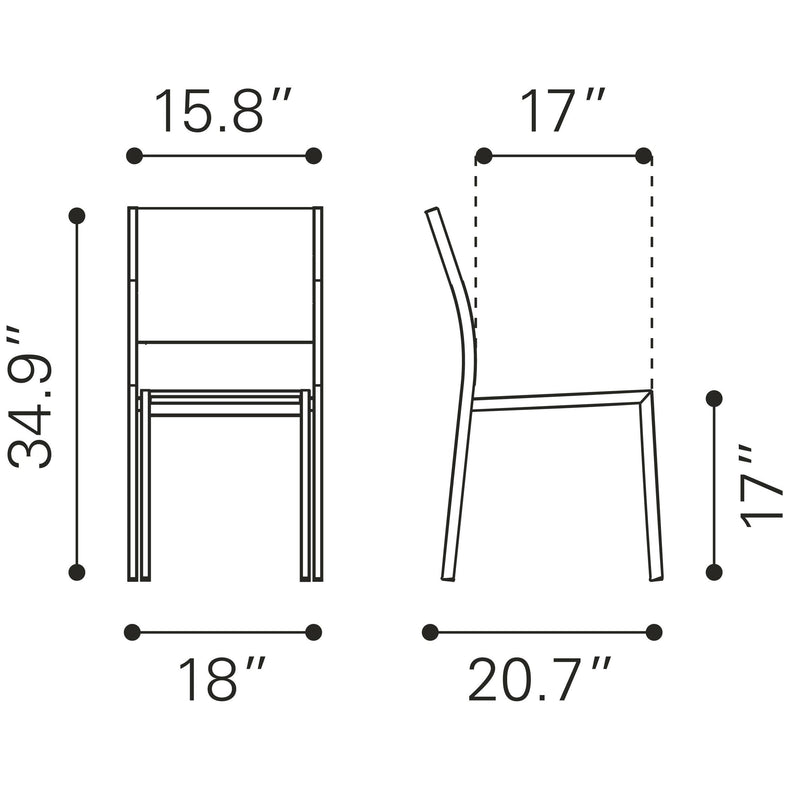 Zuo Outdoor Seating Dining Chairs 701866 IMAGE 8