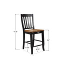 Winners Only Quails Run DQT145224AE 24" Rake Back Barstool - Almond/Ebony IMAGE 3