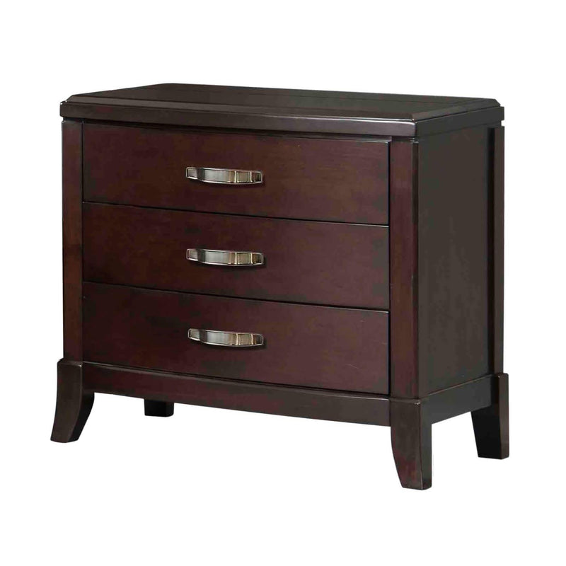 Elements International Delaney 3-Drawer Nightstand DL600NS IMAGE 1