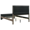  Coaster Furniture Kauffman 204191Q Wood Queen Panel Bed - Washed Taupe IMAGE 4