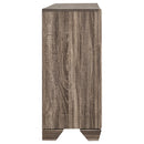  Coaster Furniture Kauffman 204193 6-Drawer Dresser - Washed Taupe IMAGE 8