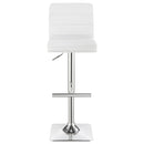 Coaster Furniture Bianca 120694 Upholstered Adjustable Bar Stool - White (Set of 2) IMAGE 3