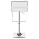 Coaster Furniture Alameda 100193 Adjustable Bar Stool - Chrome and White IMAGE 5