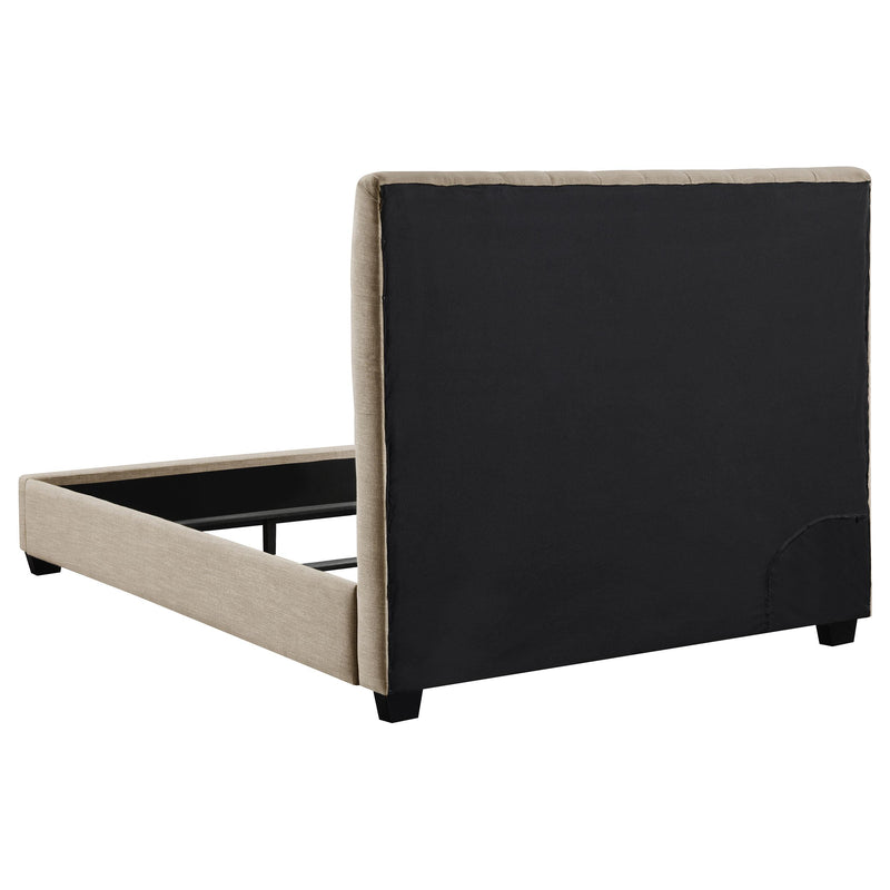 Coaster Furniture Chloe 300007Q Upholstered Queen Panel Bed - Oatmeal IMAGE 3