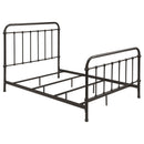  Coaster Furniture Livingston 300399F Metal Full Open Frame Bed - Dark Bronze IMAGE 1