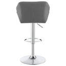Coaster Furniture Berrington 100426 Upholstered Adjustable Bar Stool - Grey (Set of 2) IMAGE 6