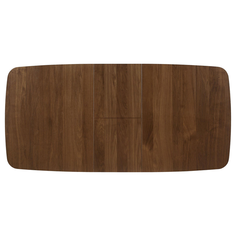 Coaster Furniture Redbridge 106591 75-inch Extension Leaf Dining Table - Natural Walnut IMAGE 6
