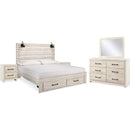  Signature Design by Ashley Cambeck B192B92 7 pc King Storage Panel Bedroom Set IMAGE 1