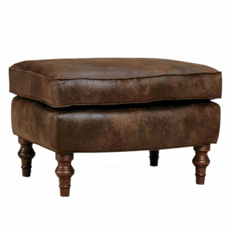 Best Home Furnishings Fabric and Leather Look Ottoman 0061DP-23186 IMAGE 1