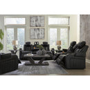  Signature Design by Ashley Caveman 90703U2 3 pc Power Reclining Living Room Set IMAGE 2