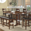 Winners Only Mango Counter Height Dining Table with Trestle Base DMGT3678 IMAGE 2