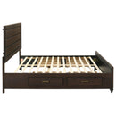 Coaster Furniture Kauffman 204390KE Wood Eastern King Storage Panel Bed - Dark Cocoa IMAGE 8
