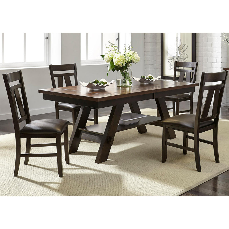 Liberty Furniture Industries Inc. Lawson Dining Table with Pedestal Base 116-CD-RLS IMAGE 2