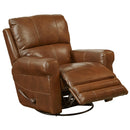  Catnapper Hoffner Swivel Glider Leather Recliner 4766-5 1283-29/3083-29 IMAGE 2