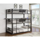 Coaster Furniture Rogen 460394T Metal Twin Triple Bunk Bed - Dark Bronze IMAGE 6