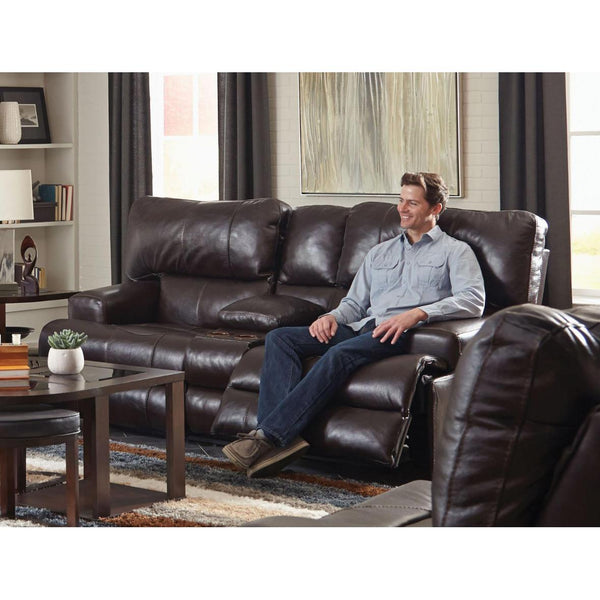 Catnapper Wembley Power Reclining Leather Loveseat 64589 1283-09/3083-09 IMAGE 1