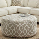 J Furniture London Fabric Ottoman 1250-17 IMAGE 1
