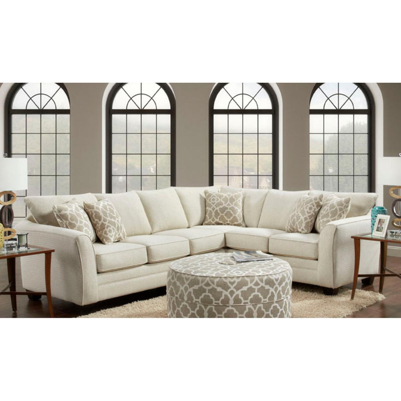 J Furniture London Fabric Ottoman 1250-17 IMAGE 2
