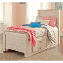  Signature Design by Ashley Willowton B267B21 Twin Panel Bed with 2 Storage Drawers IMAGE 1