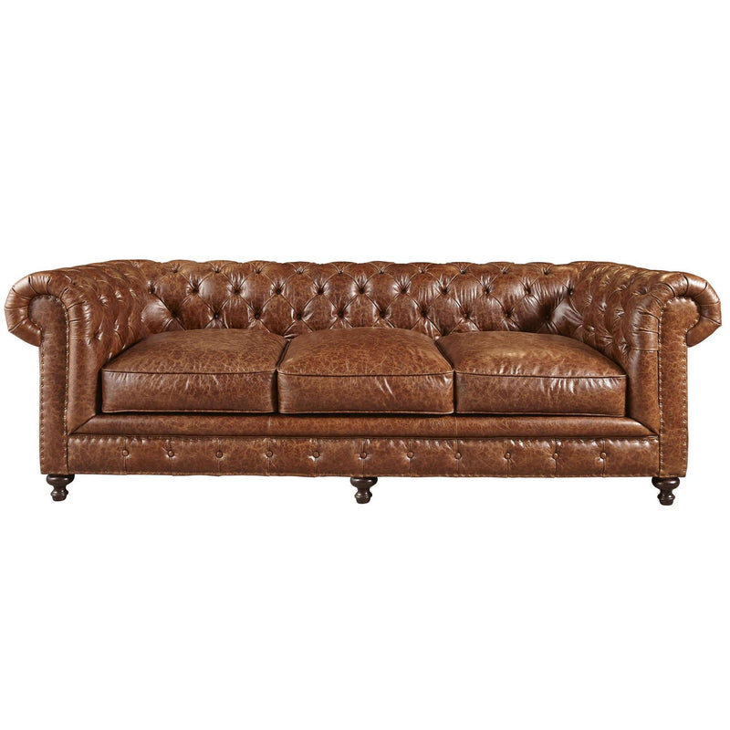 Universal Furniture Berkeley Stationary Leather Sofa 417501-500 IMAGE 1