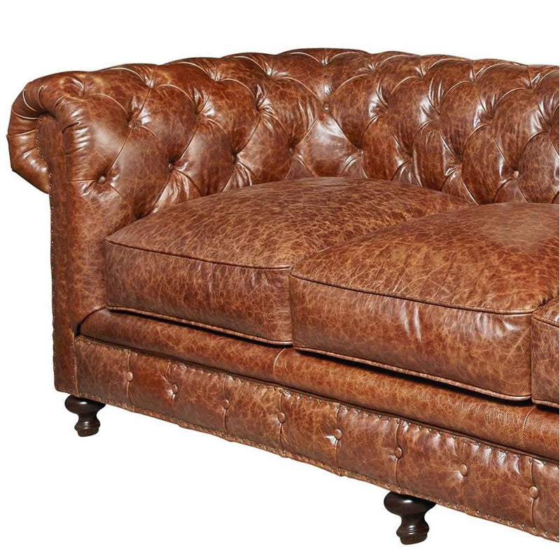 Universal Furniture Berkeley Stationary Leather Sofa 417501-500 IMAGE 2