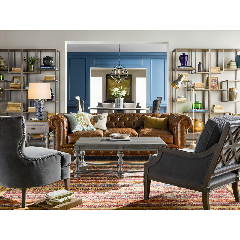 Universal Furniture Berkeley Stationary Leather Sofa 417501-500 IMAGE 5