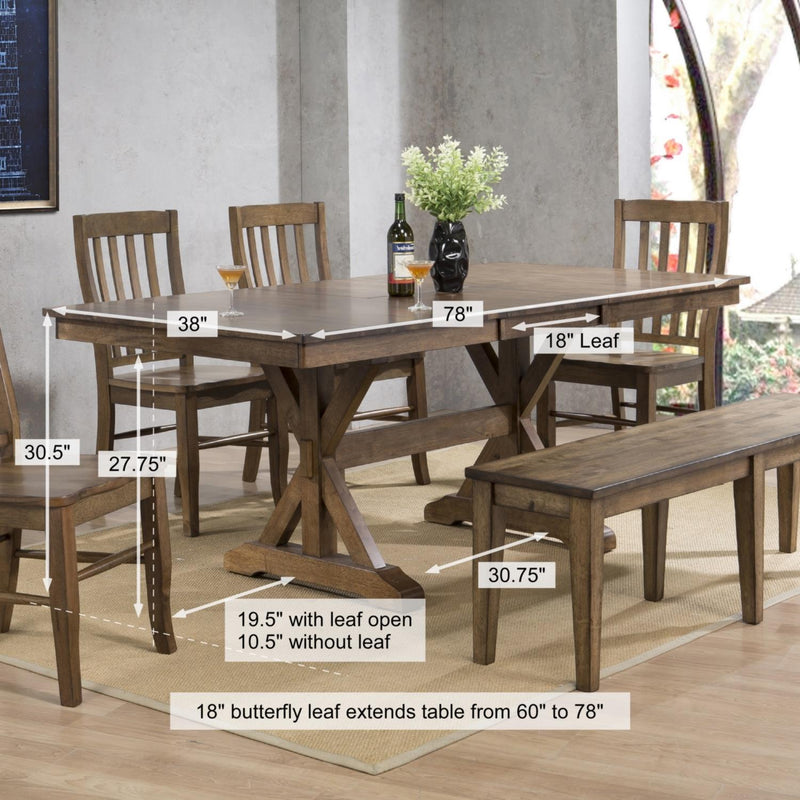 Winners Only Carmel Dining Table with Trestle Base DC33878R IMAGE 2