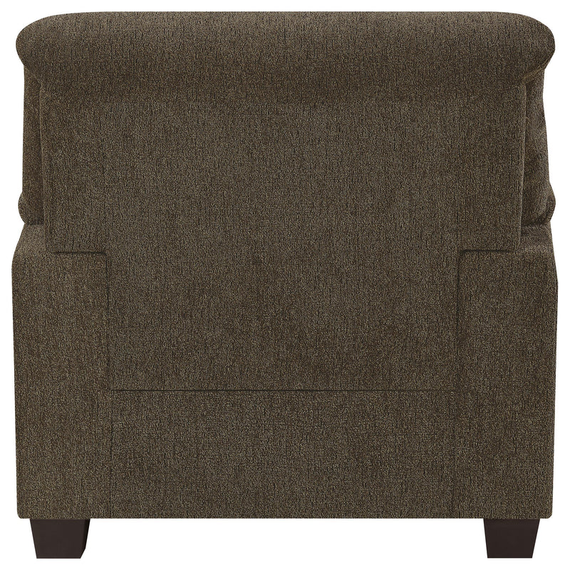 Coaster Furniture Clementine 506573 Upholstered Padded Arm Accent Chair - Brown IMAGE 5