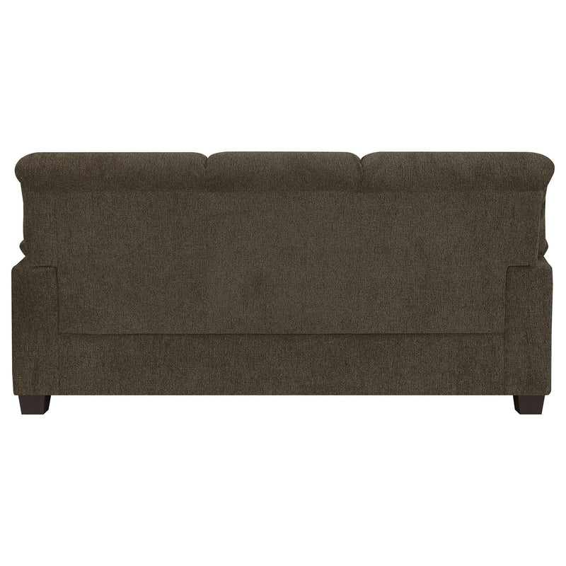 Coaster Furniture Clementine 506571 Upholstered Padded Arm Sofa - Brown IMAGE 4