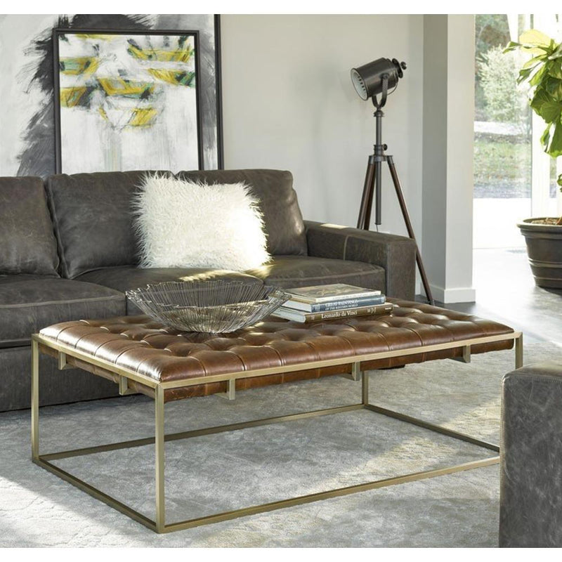 Universal Furniture Modern Leather Ottoman 687514-650 IMAGE 2