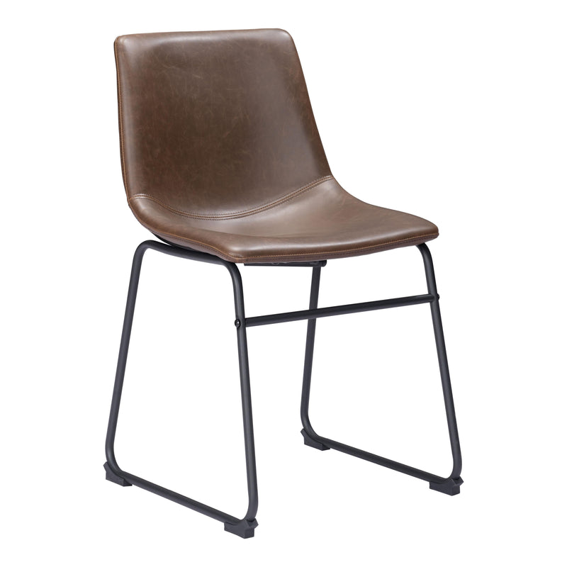  Zuo Smart 100505 Dining Chair - Vintage Espresso IMAGE 1