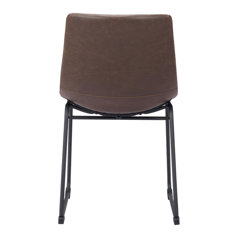  Zuo Smart 100505 Dining Chair - Vintage Espresso IMAGE 4