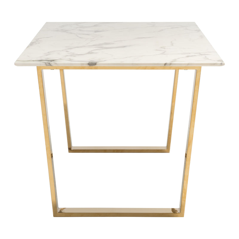 Zuo Atlas Dining Table with Faux Marble Top 100652 IMAGE 2