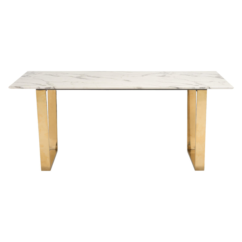 Zuo Atlas Dining Table with Faux Marble Top 100652 IMAGE 3