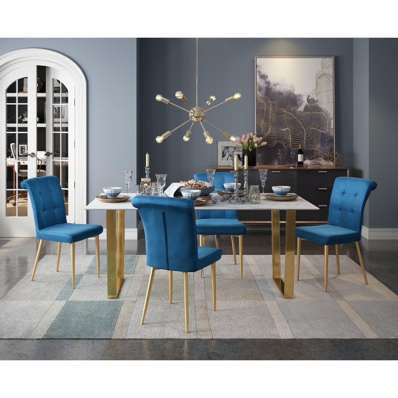 Zuo Atlas Dining Table with Faux Marble Top 100652 IMAGE 8