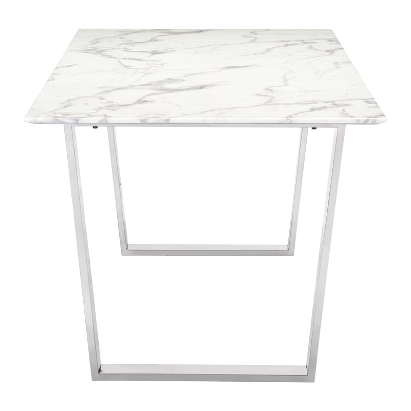 Zuo Atlas Dining Table with Faux Marble Top 100707 IMAGE 2