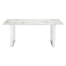 Zuo Atlas Dining Table with Faux Marble Top 100707 IMAGE 3