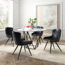 Zuo Round Tintern Dining Table with Faux Marble Top & Pedestal Base 100715 IMAGE 7