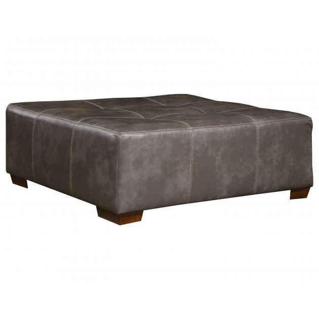 Jackson Furniture Hudson Fabric and Leather Look Ottoman 4396-10 1152-78/1252-78 IMAGE 1