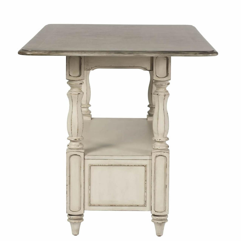 Liberty Furniture Industries Inc. Square Magnolia Manor Counter Height Dining Table with Pedestal Base 244-GT3660 IMAGE 3