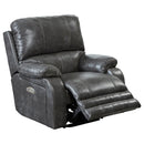  Catnapper Thornton Power Leather Look Recliner 764762-7 1152-78/1252-78 IMAGE 2